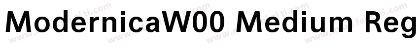 ModernicaW00 Medium Regular字体转换